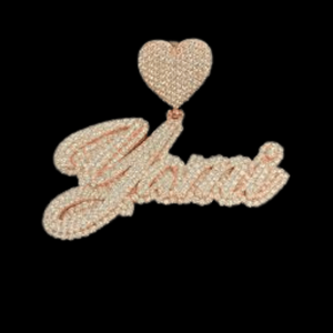 Classic Pendant Necklace Diamond Gold Plated Chic <b>Letter</b> Pattern Charms Unisex Jewelry - Product Image 2