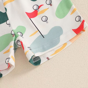 Ensemble de vêtements pour tout-petits garçons coton à séchage rapide écologique OEM ODM Bangladesh personnalisable haute qualité tendance tenue deux pièces - Product Image 4