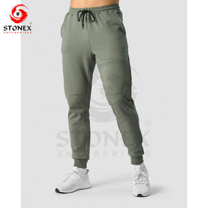 Pantalones de chándal personalizados de alta calidad, pantalones de chándal de algodón pesado acampanados, pantalones de chándal apilados para hombre - Product Image 1
