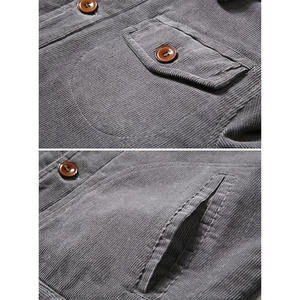 Veste en jean marron amande légère, respirante, écologique, à séchage rapide, avec poche avant et fermeture boutonnée pour femme - Product Image 6