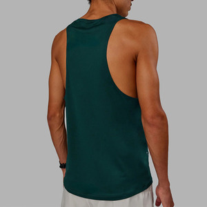 OEM Service Casual Knitted Tank Tops for <b>Men</b> Solid Color Fitness Singlet Quick Dry Muscle Fit Sleeveless Gym Wear - Product Image 4