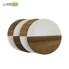 Posavasos de Madera Personalizados con Reverso de Mármol, Clásicos, Ecológicos, de Alta Calidad y Bajo Precio al por Mayor, Fabricante y Exportador - Product Image 5