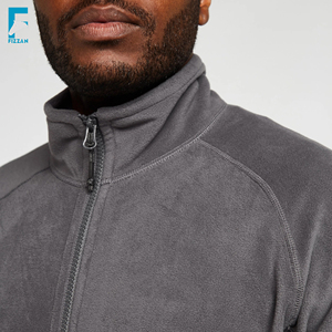 2024 hommes XL taille haute qualité écologique décontracté polaire veste Logo personnalisé impression col montant fermeture éclair fini populaire - Product Image 4