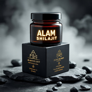 100% puro orgánico Himalayan Shilajit resina OEM secado al sol 20 gramos embalaje auténtico suplemento sanitario con 87% ácido fúlvico - Product Image 1