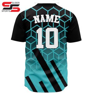 Blank Baseball Jersey Digital Printed Mesh Breathable Fashion Baseball Shirt Stitched Logo Name Custom Baseball Jersey - Product Image 2