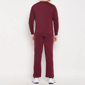 Nouveauté 2026 Survêtement décontracté pour homme imprimé/uni pour l'hiver |   Sweat-shirt à manches longues Pantalon de survêtement ample 100% coton Écologique - Product Image 4