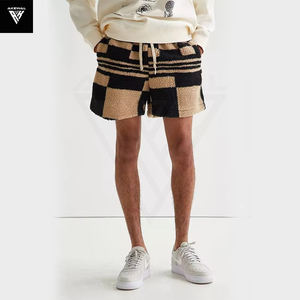 OEM nuevo estilo Hip Hop al aire libre hombres pantalones cortos de alta ropa al aire libre de corte suelto Casual polar Sherpa Streetwear 100% pantalones cortos de algodón para hombres - Product Image 2