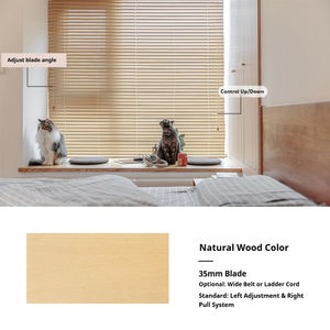 Persianas Venecianas <span class=keywords><strong>de</strong></span> Imitación Madera <span class=keywords><strong>de</strong></span> 50 mm, Inalámbricas, <span class=keywords><strong>de</strong></span> PVC, Tamaño Personalizado, Opacas, con Filtro <span class=keywords><strong>de</strong></span> Luz, Protección <span class=keywords><strong>de</strong></span> Privacidad <span class=keywords><strong>para</strong></span> Hogar, Oficina, Hotel - Product Image 5