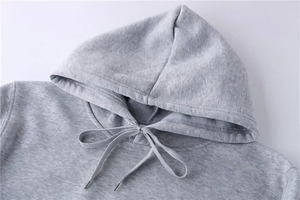 100% Cotton Custom Screen Printed Hoodie <b>Sweatshirts</b> for <b>Men</b> <b>Grey</b> Casual Streetwear <b>Men</b> Hoodie for Winter - Product Image 3