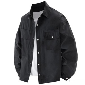 Prix de gros Chemise en jean à manches longues pour hommes Chemise en jean à logo personnalisé avec chemises à manches longues pour hommes - Product Image 5