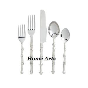 Ensemble de couverts de dernière génération, couleur argentée, qualité supérieure, acier inoxydable, fourchette, cuillère, couteau, au prix le plus bas - Product Image 1