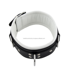 Collier en cuir de vache rembourré IRISCO de haute qualité, couleur personnalisée, style Nick, pour adultes, équipement BDSM, fétiche, fabricant direct - Product Image 4