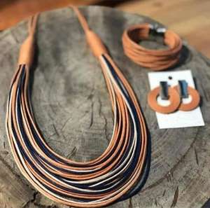 New Arrival Vintage Long Link Fashion Pendant <b>Necklaces</b> Epoxy Resin Wood for <b>Necklaces</b> Jewelry Accessories Factory Directly Sale - Product Image 3