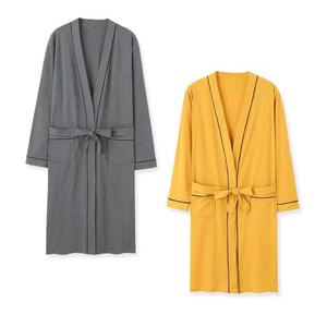 Peignoir en laine de qualité supérieure pour femmes et hommes Robe douce moelleuse avec fourrure de lapin Sherpa Shaggy longue poche en gros pour les hôtels - Product Image 3