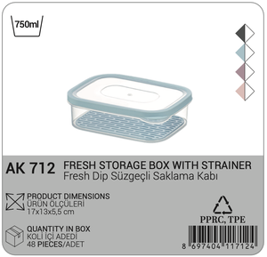 กล่องพลาสติกเก็บสุญญากาศขนาดกะทัดรัด750มล. กล่องเก็บของแบบมีฝาปิดโปร่งใสสำหรับฉีดผักผลไม้สด - Product Image 2