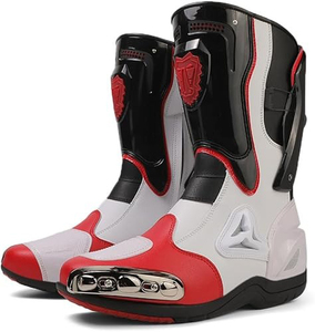Bottes de moto de course 2025, services OEM, mode tendance, cuir de motard, taille plus, unisexe, été/hiver, coupe-vent, respirant - Product Image 6