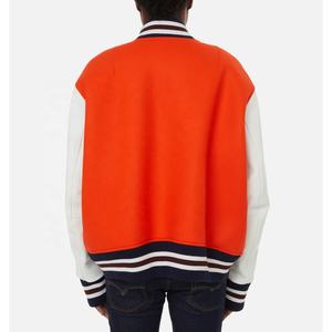 Parches de chenilla bordada, Mangas de cuero genuino de lana, chaqueta personalizada de béisbol para Universidad - Product Image 3