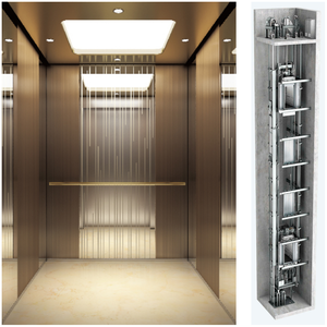Elevador vertical de cabina de Grado Superior Elevador de pasajeros personalizado 630kg 800kg <span class=keywords><strong>a</strong></span> precio asequible para <span class=keywords><strong>8</strong></span> personas 10 personas - Product Image 4