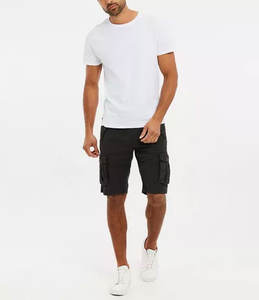 Short cargo blanc taille moyenne style décontracté en toile tricotée à motif uni avec cordon de serrage Vente en gros personnalisé qualité pour l'exportation - Product Image 6