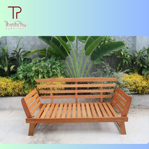 Banquette moderne en bois massif d'acacia Mobilier d'extérieur confortable pour les parcs, les hôtels et les centres commerciaux-Thinh Phu Furniture - Product Image 1