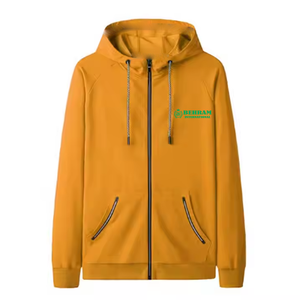 Sweat à capuche zippé intégral style streetwear, design personnalisé, haute qualité, en molleton délavé / tissu éponge français, respirant, séchage rapide, hiver - Product Image 4