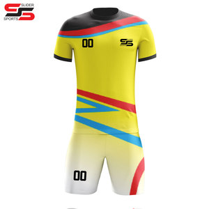 เสื้อฟุตบอลสโมสรฟุตบอลเสื้อกีฬาแขนสั้นสำหรับทุกเพศเสื้อฟุตบอลแห้งเร็วสั่งโลโก้ได้ตามต้องการ - Product Image 3