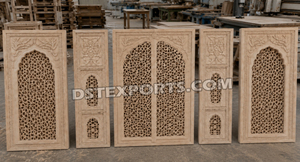 Elegant White Wooden Wedding <b>Backdrop</b> Panel Setup Luxury White Carved Wooden Panel Setup White Jali Wooden <b>Frame</b> Decor USA - Product Image 6