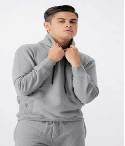 Chándal de Invierno Personalizado con Logotipo Estampado para Hombre, de Alta Calidad, Transpirable, de Forro Polar de Algodón, con Capucha, Ecológico, con Pedrería - Product Image 1