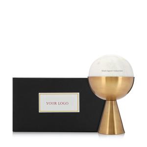 Luxury Arabic Oud <b>burner</b> Incense Bakhoor Charcoal <b>Burner</b> New Aged Brass & Marble Top Censer <b>burner</b> Matte Gold - Product Image 3