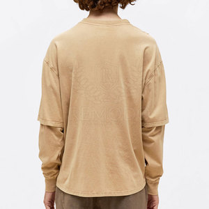 เสื้อยืดสองชั้นสำหรับผู้ชายเสื้อยืดผู้ชายพิมพ์โลโก้ - Product Image 6