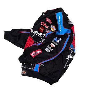 Veste de moto en coton % OEM en gros, taille plus, broderie personnalisée, logo, patch, tout vintage, course de NASCAR, araignée, homme - Product Image 3