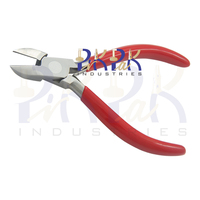 Pince coupante diagonale à joint de jonction en acier inoxydable de 130 mm, poignée en PVC, 3 fonctions, à ressort, coupe semi-affleurante, pour bricolage, fil, fabrication de bijoux, pêche