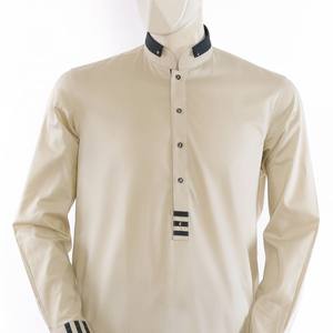 2022 personnalisé de haute qualité hommes Shalwar Kameez Viscose Salwar costume pour la fête de mariage et les occasions décontractées pour l'impression d'hiver - Product Image 6