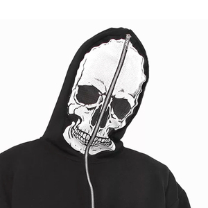 Meilleur sweat à capuche zippé personnalisable pour homme, manches longues, hiver, avec logo numérique personnalisé, respirant, en polaire - Product Image 3