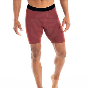 Best Quality <b>Men's</b> High Street Compression <b>Shorts</b> Custom Design Solid Pattern <b>Elastic</b> <b>Waist</b> Closure Mid <b>Waist</b> Type Knee OEM - Product Image 1