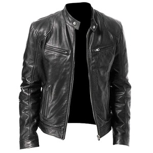 Wholesale Customized High Quality Genuine <b>Leather</b> <b>Jacket</b> for Men High Fashion Wear with <b>Long</b> Sleeves University <b>Leather</b> <b>Jacket</b> - Product Image 6