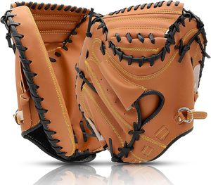 Guantes de Béisbol para Receptor, Guante de Receptor de Cuero Compuesto de Alto Rendimiento para Jóvenes y Adultos, Lanzamiento con Mano Derecha - Product Image 5