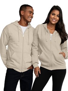 Sudadera con capucha unisex de alta calidad del fabricante, con cremallera completa, personalizada, ecológica, transpirable, con estampado puff, de poliéster/algodón de alto gramaje - Product Image 4