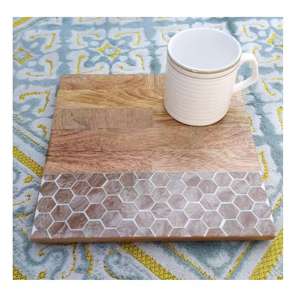 Posavasos de resina de madera redondo cuadrado personalizado de alta calidad personalizado de fábrica de nuevo estilo - Product Image 2