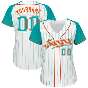 Maillot de baseball unisexe personnalisé avec 5 rayures fines, respirant, 100 % polyester, vêtements de sport avec impression par transfert thermique - Product Image 2
