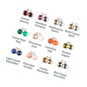 Abalorio redondo de Topacio Azul, abalorio de piedra de nacimiento de Diciembre chapado en oro para joyería hecha a mano, collar, pulsera, fabricación de pendientes - Product Image 3