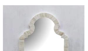 Stylish Handcrafted 6mm Wood <b>Mirror</b> Frame Bone Inlay Mother Pearl Wall Decor for Home Christmas Celebration HF <b>CRAFTS</b> Product - Product Image 2