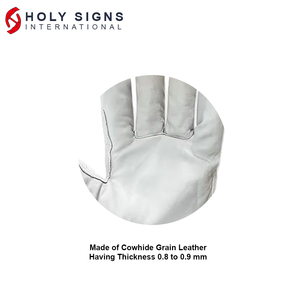 ถุงมือทำงาน TPR ตัดทนและป้องกันการกระแทกถุงมือทำงานหนังวัวผิวหยาบทนทานต่อการกระแทกตัดความต้านทานระดับ5 ANSI - Product Image 2