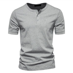 Logo personnalisé T-shirts à manches courtes couleur unie 100% coton T-shirts unis pour hommes - Product Image 1
