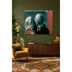 Fida Magritte Les amoureux - Impression sur toile - Product Image 4
