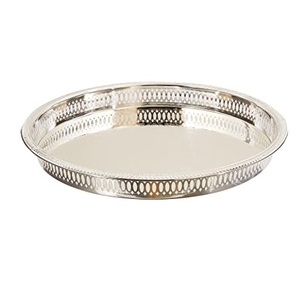Vaisselle design moderne Plateau de service pour traiteur Plats de service pour aliments, boissons et petits déjeuners Plateau de service portable en métal - Product Image 6