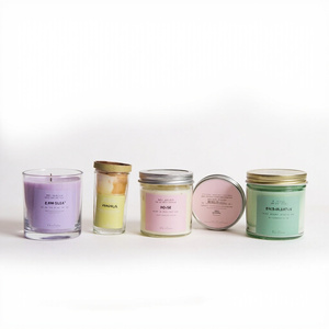Premium Soy Wax Scented <b>Candle</b> With Crackling Wooden <b>Wick</b> Natural Fragrance Smoke-Free Scented <b>Candle</b> For Home Decor - Product Image 2