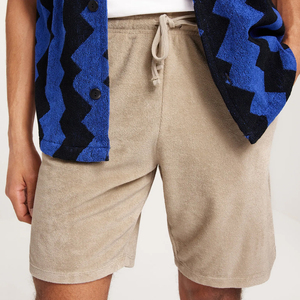 Vente chaude avec poches Bas élastiques Athlétique réglable Workout Gym Wear Fleece Terry Casual Men Short avec taille personnalisée - Product Image 1