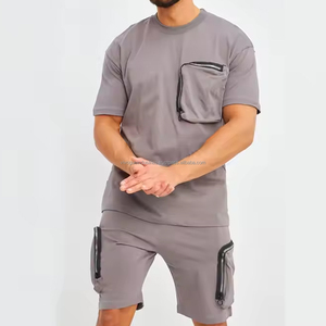 Custom <b>Shorts</b> Set Tracksuits For <b>Men</b> Causal Wear Running Gym Street Wear Tracksuits Acid Washed Sun Fade Custom Tracksuits - Product Image 5