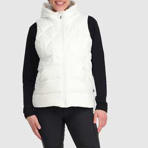 Chaleco acolchado ligero sin mangas hecho en fábrica para mujer, cuello levantado, ropa de abrigo cálida de invierno con acolchado de longitud corta - Product Image 5